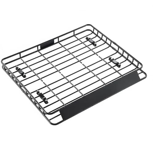 Portaequipajes universales de techo para coche con barras de aluminio de 1095x1270x105 mm
