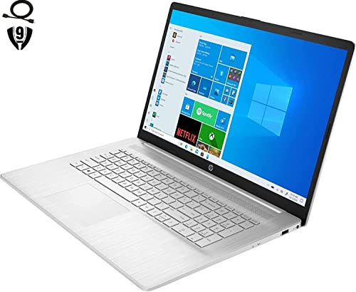 Hp Premium Laptop Pc 17.3Inch Hd+ 6-Core Touchscreen Amd Ryzen 5 5500U Radeon Graphics , 16Gb Ram 128Gb Ssd +1Tb Hdd, Wifi Ac Bt Hdmi Fingerprint Reader Webcam Windows 10 Home,W/ 9H Cable Silver 17 #TOP1
