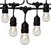 Fulton Illuminations S14 24 Bulbs Outdoor String Lights with 6 Extra Bulbs and 13 Ft Extension Cord, 48 Feet - Commercial Weatherproof Patio String Lights
