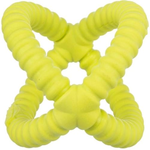 Trixie Aqua Toy Greifer - schwimmendes Hundespielzeug aus TPR zum Apportieren - ø 17 cm Lime, Motivationsspielzeug für Hunde zum Werfen & Ziehen - 33448