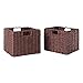 Winsome Wood Tessa Basket, Walnut