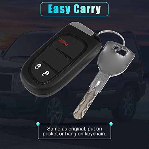 Chip 4A de alta seguridad en llave para Jeep Cherokee 2014-2019 de 3 botones 7
