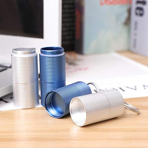Caixa de comprimidos impermeável BESPORTBLE, mini chaveiro, porta-comprimidos, porta-garrafas, recip