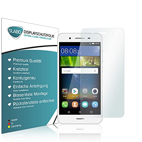 Slabo 2 x Bildschirmfolie für Huawei GR3 Bildschirmschutzfolie Zubehör Crystal Clear KLAR - Made IN Germany