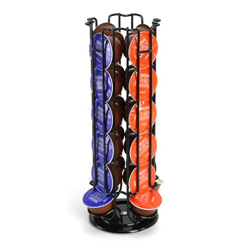 SYSYLY Porte Capsules compatible avec des capsules de Dolce Gusto, Support de tour rotatif...