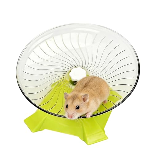 Roue pour hamster nain silencieuse anti-basculement avec support stable