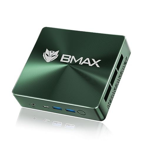 BMAX Mini Pc i7-1060NG7 16GB LPDDR4 1TB NVME SSD NVME_2280 x2 HDMI 2.0 ×2 Type-C (Full Features) x 1 DREI-Bildschirm-Anzeige Smart Fan+Two Copper Heat Pipes Business Office Multimedia Comput