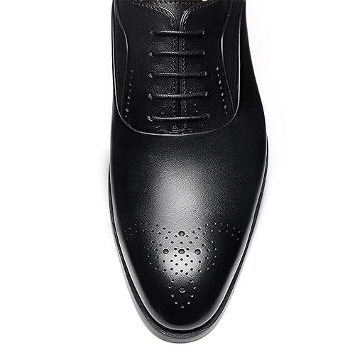 Men's Dress Shoes Genuine Leather Oxfords Luxury Formal Business Suit Shoes with Blake Rapid Stitch2
