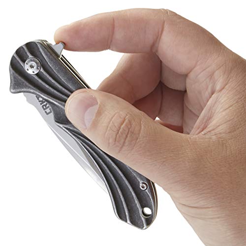 Crkt Williwaw Folding Pocket Knife: Compact, Edc Plain Edge Knife With Steel Drop Point Blade, Ikbs Ball Bearing Pivot Mechanism, And Framelock Handle 6016 #TOP5