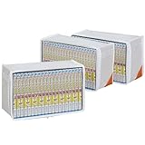 アストロ コミック収納ケース 3個組 ホワイト ホコリなどの汚れから守る 本 漫画 マンガ コミック 単行本 収納 ケース ボックス 不織布 透明窓 609-30