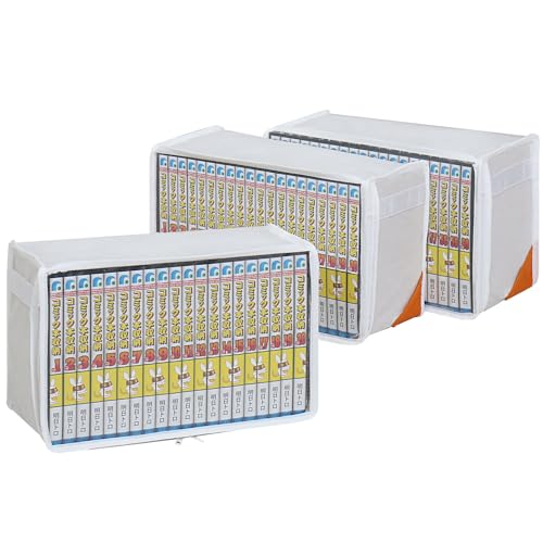 アストロ Astro 609-30 Comic Storage Case, Set of 3, White Protects Against Dirt Such As Dust, Manga, Comics, Single Books, Storage Case, Non-Woven Fabric, Transparent Window