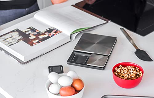 KitchenAid digitale Lebensmittel-Waage mit zwei Plattformen, wiegt zwischen 5000g und 500g Schwarz Einheitsgröße – Ansicht 5
