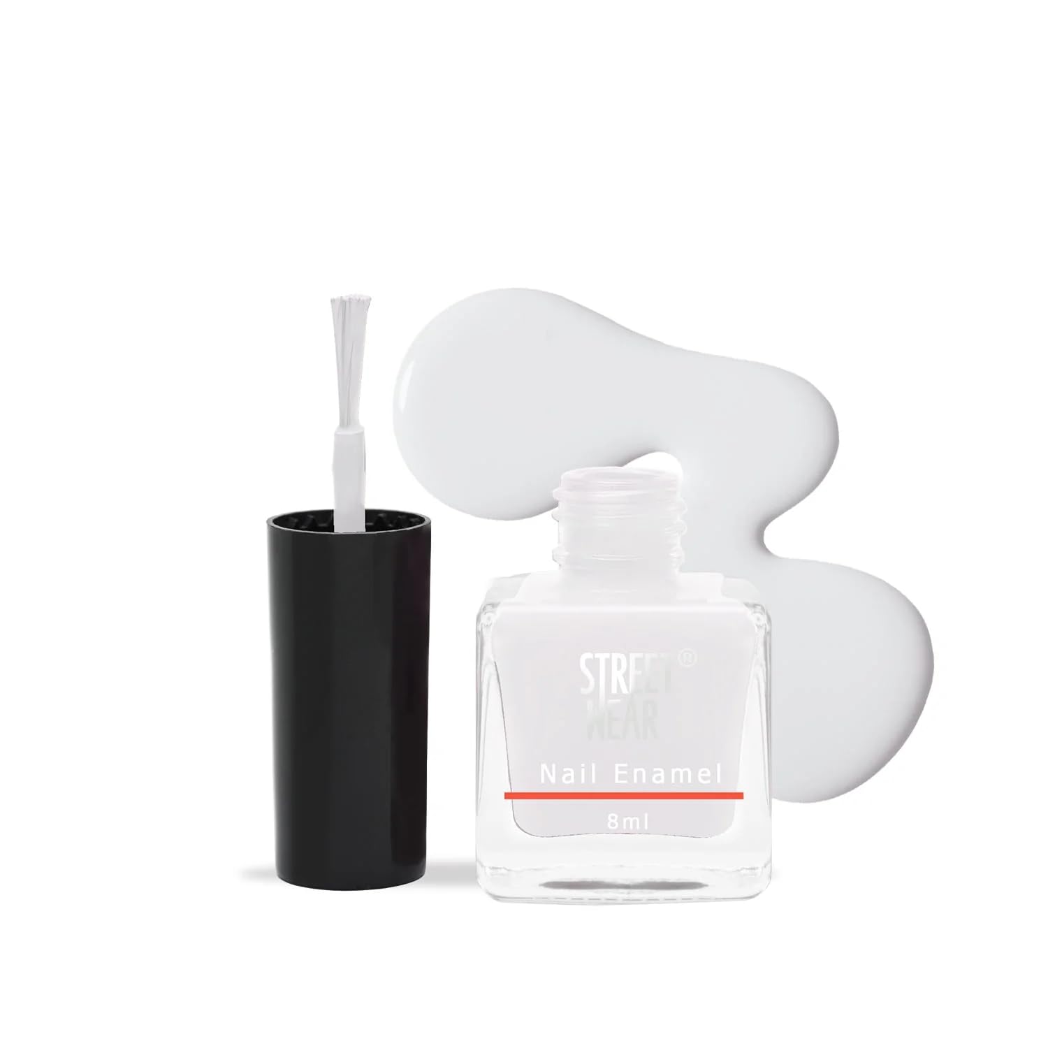 Street Wear Nail Enamel, Angel's White, 8ml-image-32