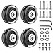 4 Pezzi Ruote di Ricambio per Valigie, 50x18mm Ruote Valigia Ricambio, Valigia Ruote di Ricambio di Ruote (trasparente) immagine