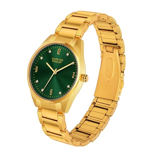 Image of Carlos Philip Majesta Series Premium Luxury Analog Watch | Heritage-Inspired Design | Stainless Steel Build | Exclusive Dial Colors | Japanese Quartz Movement