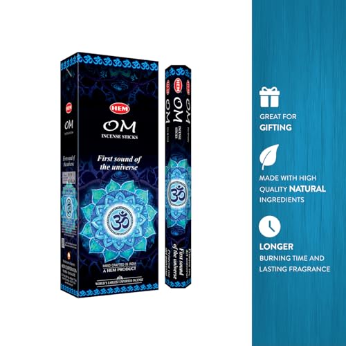 Image of Hem OM Incense Sticks (9.3 cm X 6.0 cm X 25.5cm, Black)