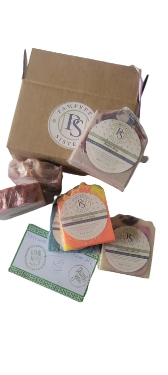 Miniatura 3 de Pampered Sisters Artisan Bath Products - Each bar 8.25 oz - Handcrafted Artisan Soap Bundles (Asst. Six Pack)