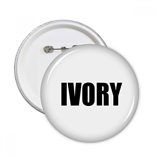 Cadeau de couleur ivoire sous forme de badge rond pour faire plaisir à vos proches