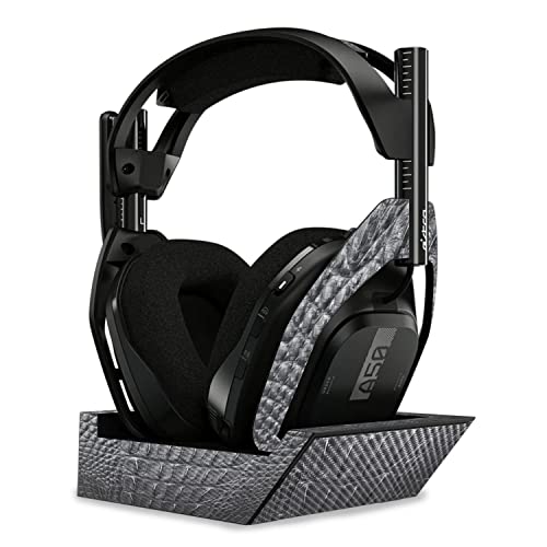 Image of MightySkins Carbon Fiber Skin Compatible with Astro A50 Wireless Headphones + Base Station (Gen 4) - Gator Back | Protective, Durable Textured Carbon Fiber Finish | Easy to Apply | Made in The USA