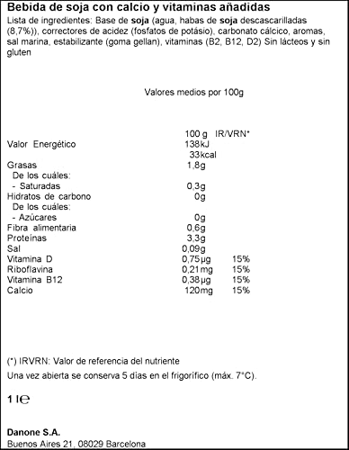 Alpro Sojadrink Vanille Pflanzlicher Drink Vegan 8x1L & Sojadrink Ohne Zucker Natur Pflanzlicher Drink Vegan 1l (8er Pack)