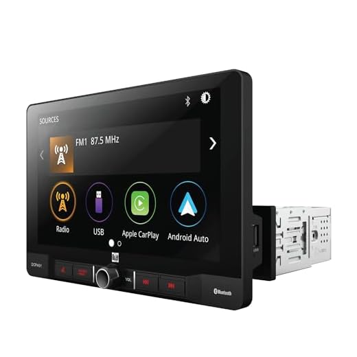 Dual Electronics DCPA91 9-inch Certified Apple Carplay Android Auto | Single DIN Touchscreen Car Stereo Receiver | Bluetooth Hands Free Calling & Music Streaming | Backup Camera Input