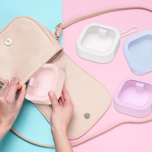 QUARKZMAN Haargummi-Aufbewahrungsbox, 2 Stück Haarschmuck-Organizer, Tragbarer Haargummi-Halter-Organizer Dose, Optimal Für Reisen Für Haargummi, Haarklammer, Haar-Zubehör, Schwarz
