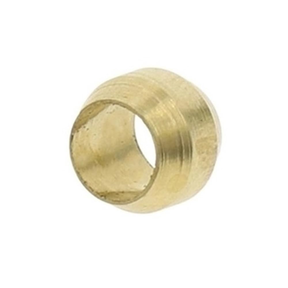 Metal Pipe Adapter 10pcs Brass Double Taper Seal Rings, Compression Ferrule Sleeves for Tube Joints, Connector Fitting Parts(4mm)