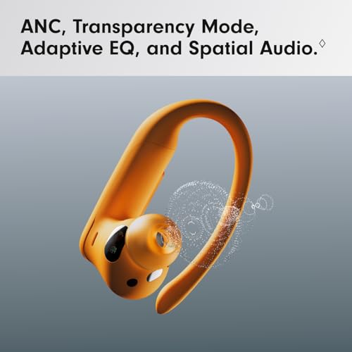 Image of Beats Powerbeats Pro 2 Wireless Bluetooth Earbuds - Noise Cancelling, Heart Rate Monitor, IPX4, Up to 45H Battery & Charging Case, Works with Apple & Android - Electric Orange (Renewed)