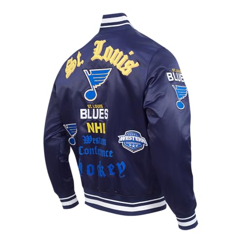 Image of Pro Standard Mens NHL Old English Satin Jacket