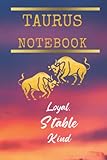 Taurus Notebook: Starbust Notebook