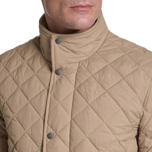 Image of Cole Haan Men's Stand Collar Quilted Jacket Coat