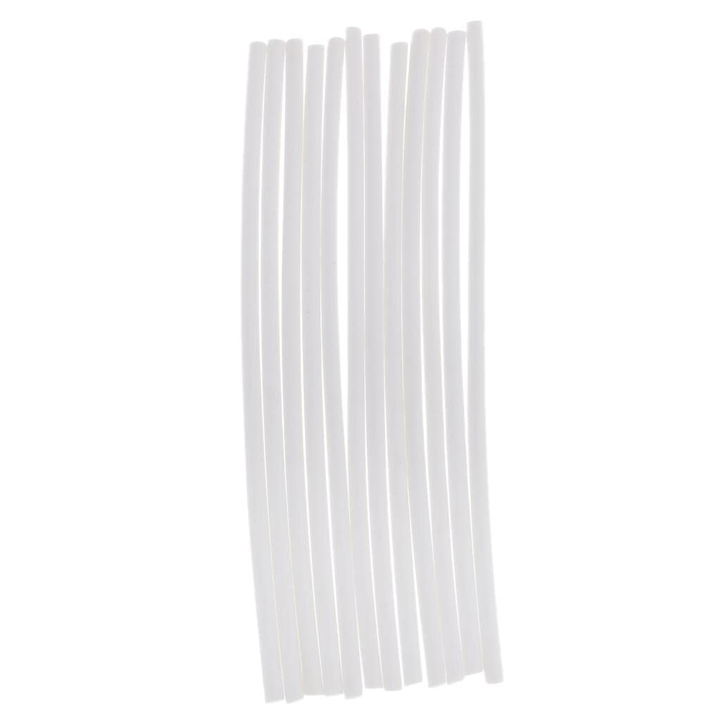 B Blesiya 12pcs Fly Tying Foam Cylinder Parachute Floating Hoppers Fly Tying Materials - White