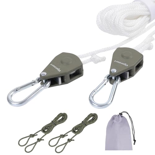 Vigorport Ausziehbare Reise-Wäscheleine, tragbare Wäscheleine, robustes Seilzugsystem mit Karabiner für Outdoor-Camping, Kreuzfahrtschiffe, Innenhinterhof, Balkon
