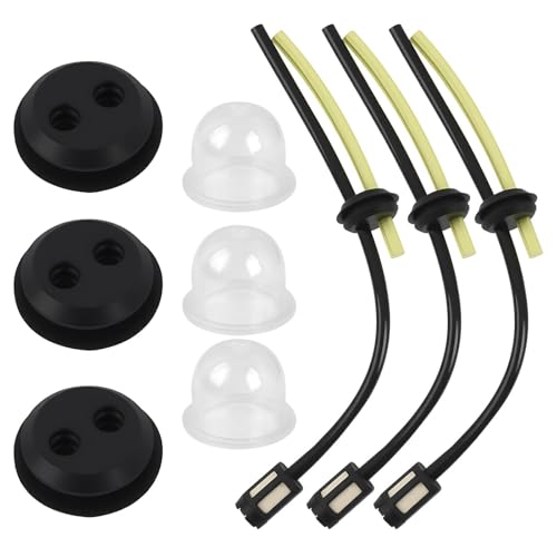3 PCS Ensembles Universel Filtre à Essence Kit, Tuyau de Carburant pour Débroussailleuse et Tronçonneuse, Joint de Réservoir et Accessoires Carburant, pour...