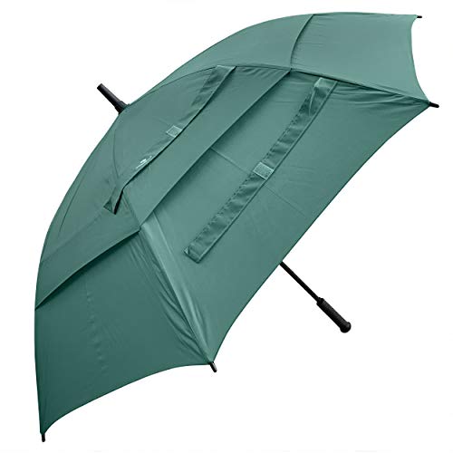 Preisvergleich Produktbild Procella Regenschirm Sturmfest Groß Schirm - Golf Umbrella - Großer XXL Stockschirm Automatik - Schützt Vor Regen, Wind Und Sonne für Damen und Herren (Olivgrün)