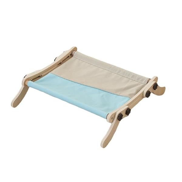 Curtainboro Cat Window Perch, No Screws Easy to Adjust & Assemble, Adjust Wooden Seat for Kitten Bedside Windowsill, Wooden Cats Furniture by Curtainboro - Used condition - US$19.76