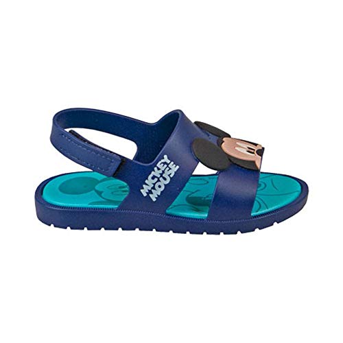 Sandália Rasteira Grendene Mickey 21996 Azul +