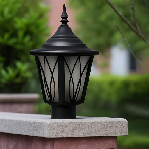 Image of SINOMAN Gate Light for Pillars and Posts Weatherproof Exterior Lighting Fixture Outdoor Lamp for Entrance, Patio Columns and Modern Design for Home Decor (Without Bulb) (Pack of 1)