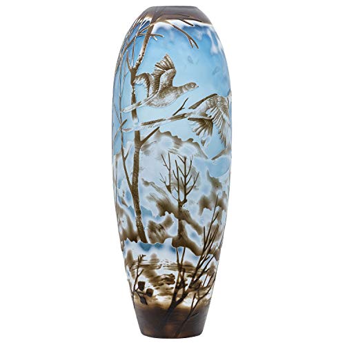 Vase Replika nach Galle Gallé Glasvase Glas Antik-Jugendstil-Stil Kopie c1 Vase Replika nach Galle Gallé Glasvase Glas Antik-Jugendstil-Stil Kopie c1
