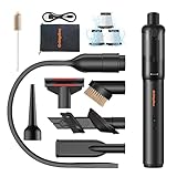 GrittyOne Car Vacuum Portable Cordless,25,000Pa Handheld Vacuum Cordless,70-Min Extra-Long Battery Life,Fantastic Suction, HEPA Filters, Maneuverable, Versatile Crevice Tools,for Car and Home, Black