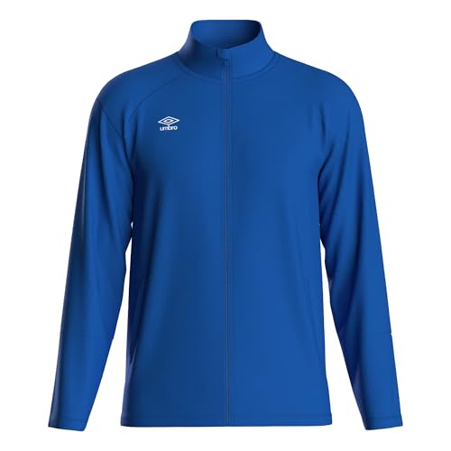 Image of Umbro Mens Total Training Knitted Track Jacket Royal Blue/White 3XL