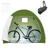 Tienda de Almacenamiento para Bicicletas, Cobertizo Portátil Resistente al Agua, Tela Oxford 210D, con Bolsa de Almacenamiento (Green)