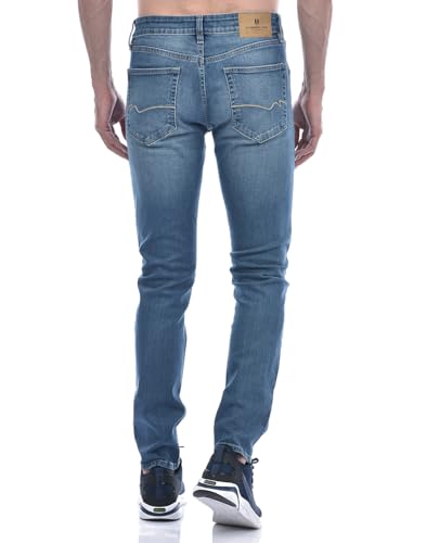 Image of Numero Uno Men's Classic Blue Skinny Sustainable Stretchable Jeans