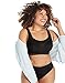 Playtex Women's Secrets Bounce Control Wirefree, Anchorstrap Moisture Wicking Wireless Bra, Black, 50D