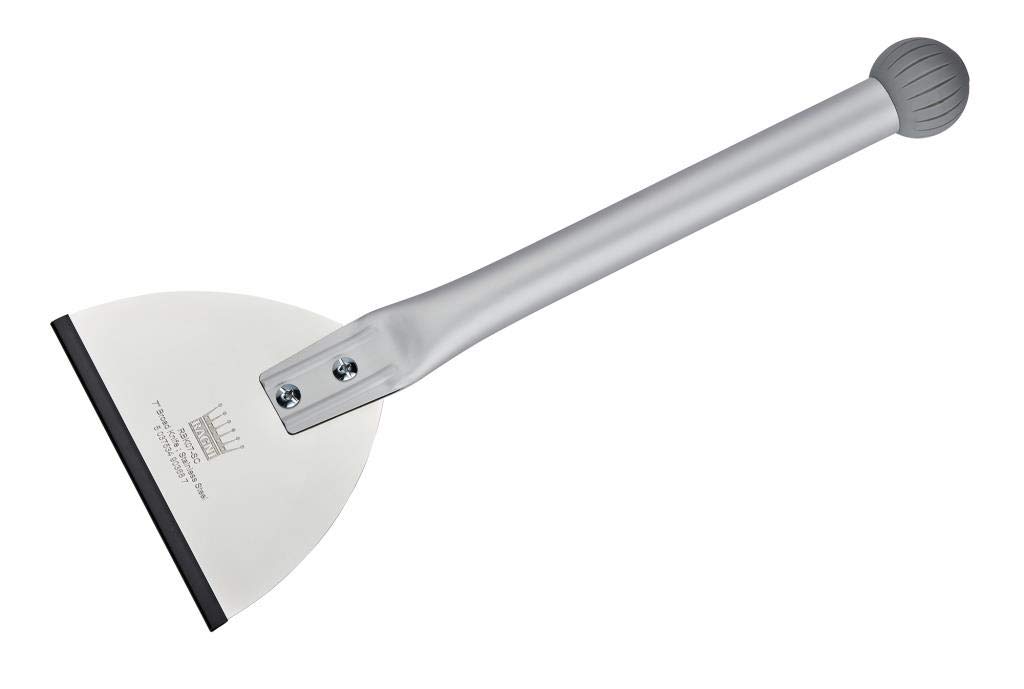 Ragni Silver 7" Broad Knife With Stainless Steel Blade And Ball Cap Handle