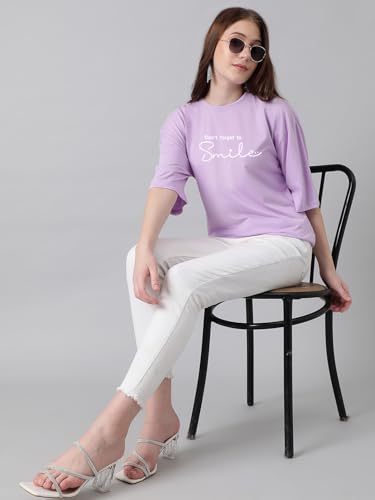 Image of KOTTY Quirky Printed T-Shirt for Women | Fun & Playful | Casual Chillwear