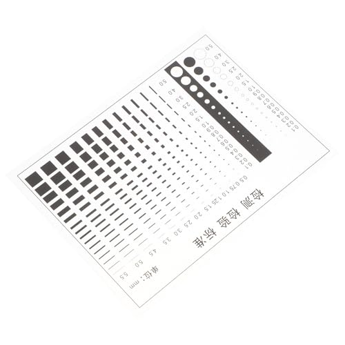 MOBUTOFU Crack Ruler for Precision Flaw Detection Quick Measurement and Versatile Use, Plastic Material Diameter Measuring Chart for Field Measurement and Industrial Inspection