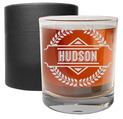 Personalized Etched 11oz Whiskey Glass - Custom Engraved Bourbon ...