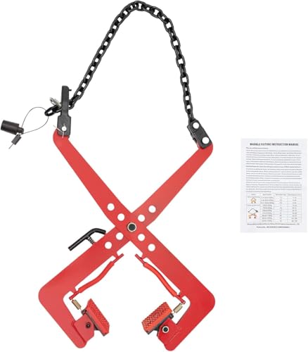 Lifting Clamp, High Performance Adjustable Opening Heavy Duty Steel Pallet Pulling Clamp, 771.6 lb Load Lifting Clamp, 11.81-20.08 inch Adjustable, for Handling Sheet Metal/Glass/Granite/Wood