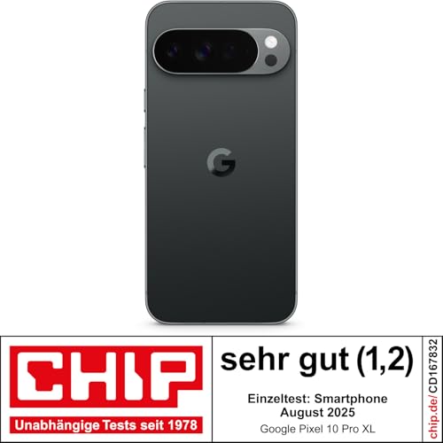 Google Pixel 10 Pro XL – Android-Smartphone ohne SIM-Lock, mit Gemini, Dreifach-Rückkamera, mehr als 24 Stunden Akkulaufzeit und 6,8 Zoll großem Super Actua-Display – Obsidian, 256GB – Bild 4